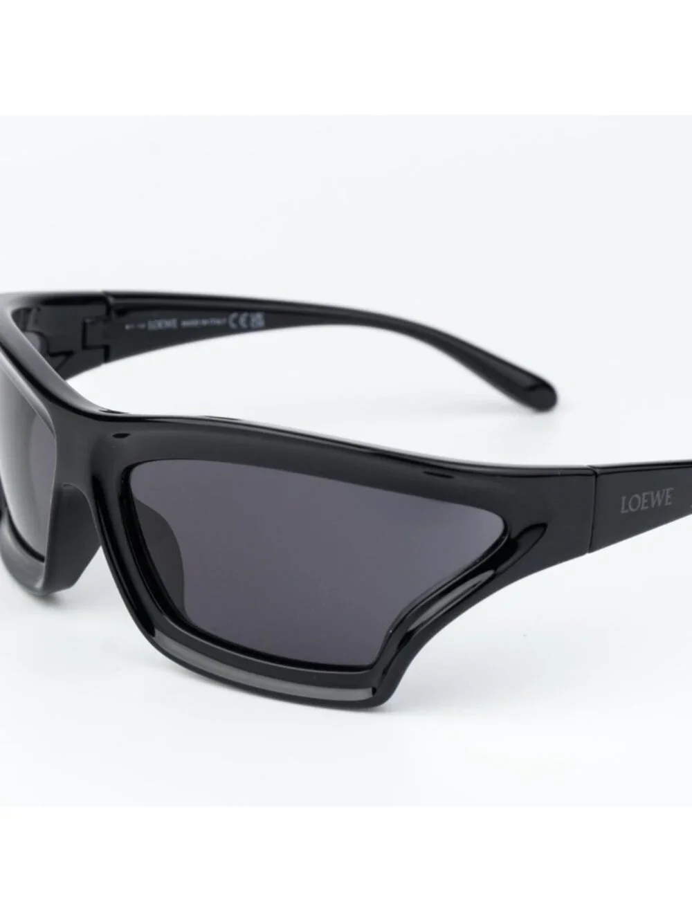 Loewe Men Sunglasses Black Smoke Wraparound LW40143U 01A NEW AUTHENTIC